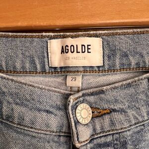Agolde High Rise Light Blue Jeans